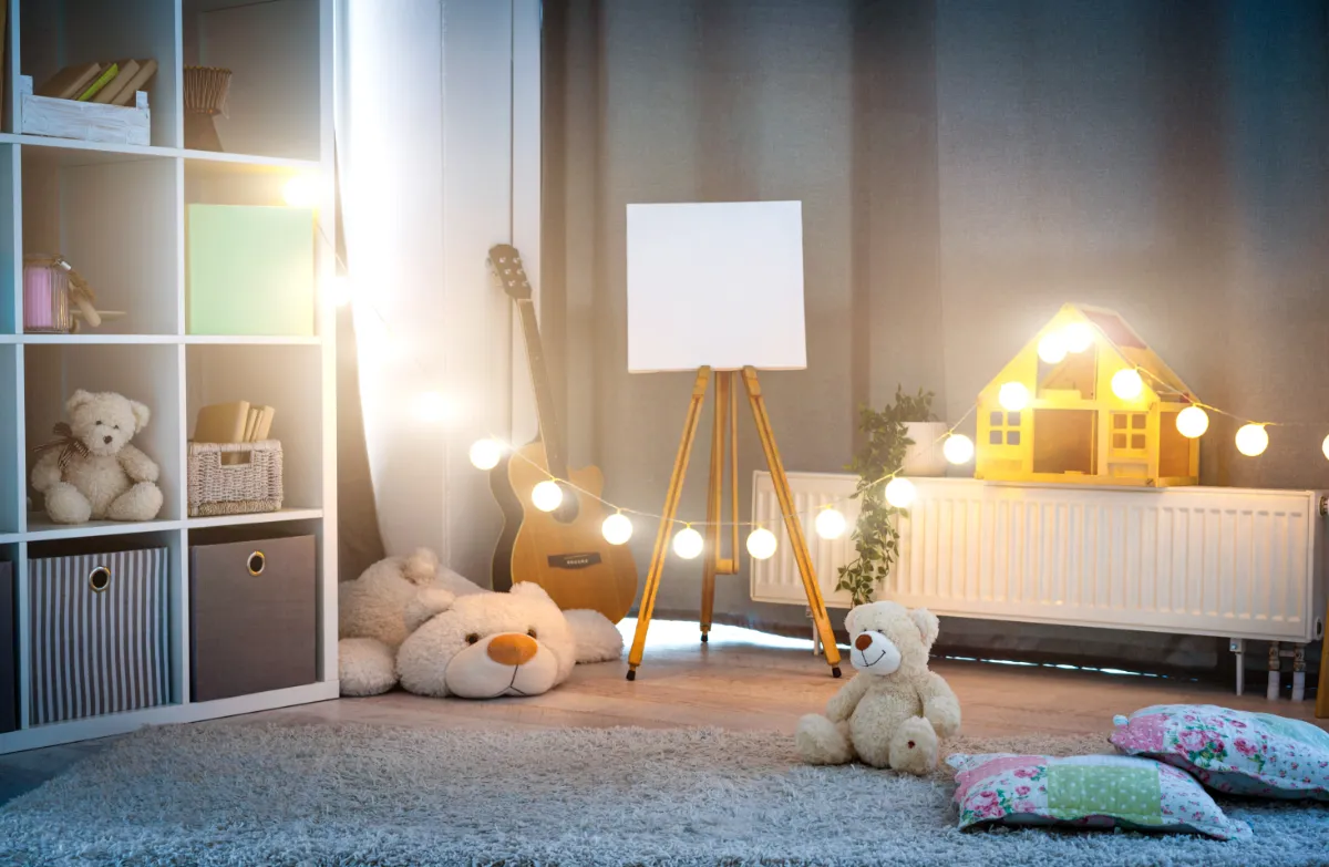 L'importanza di una buona illuminazione nella camera dei bambini.